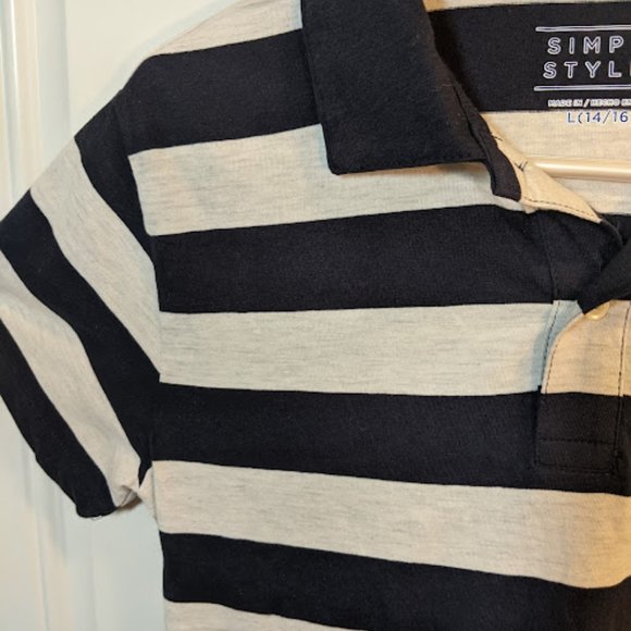 Bundle Simply Styled Brand - Boys Polo Shirt - Large 14/16 NEW - 3 Shirts - Picture 10 of 12